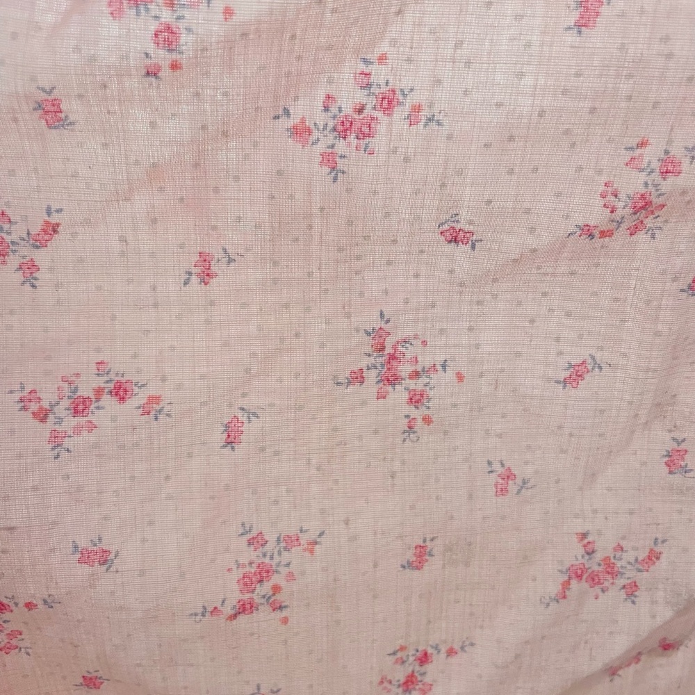 Delicate Pink Floral long Nightgown - Picture 6 of 6